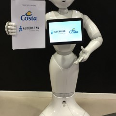 Gruppo Costa: Pepper, il robot umanoide, per la prima volta  in prova a bordo delle navi