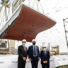 MSC Seascape: Coin Ceremony in Fincantieri a Monfalcone.